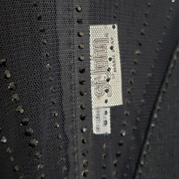 St.John Signature Santana Knit Black Tie Gala Bejewled Sheer Neckline Dog Show S - Picture 5 of 14